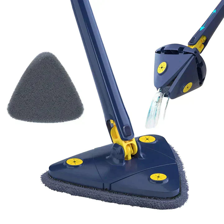 Clean Every Corner Without Bending- 360 Self-Wringing Triangle Mop